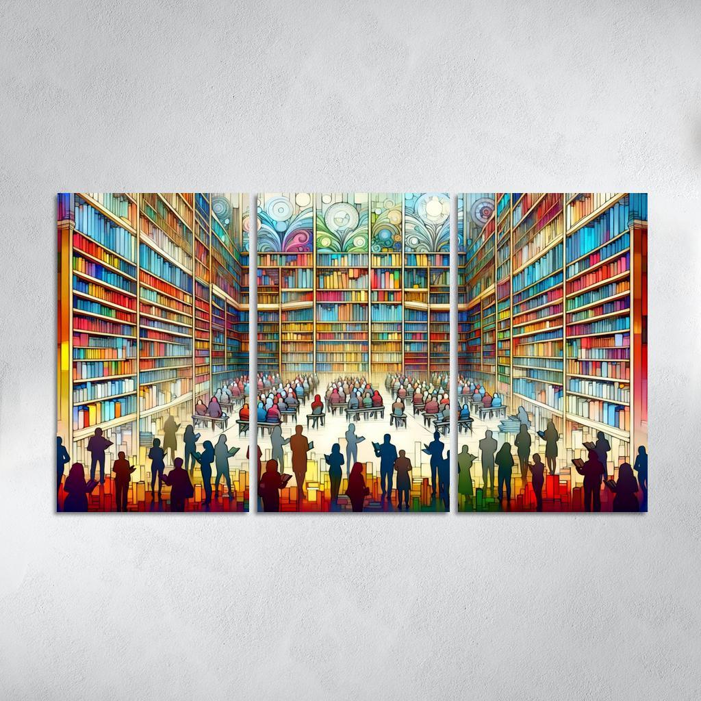 Words Unseen The Impact Of Literacy And Education Multi-panel Paintings