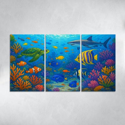 Ocean Guardians Artistic Expressions On Marine Conservation Premium Artwork Frames