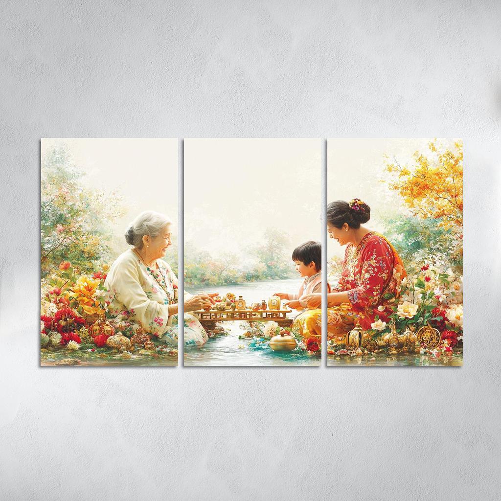 A Bridge Of Love The Connection Between Generations Custom Paintings Frame