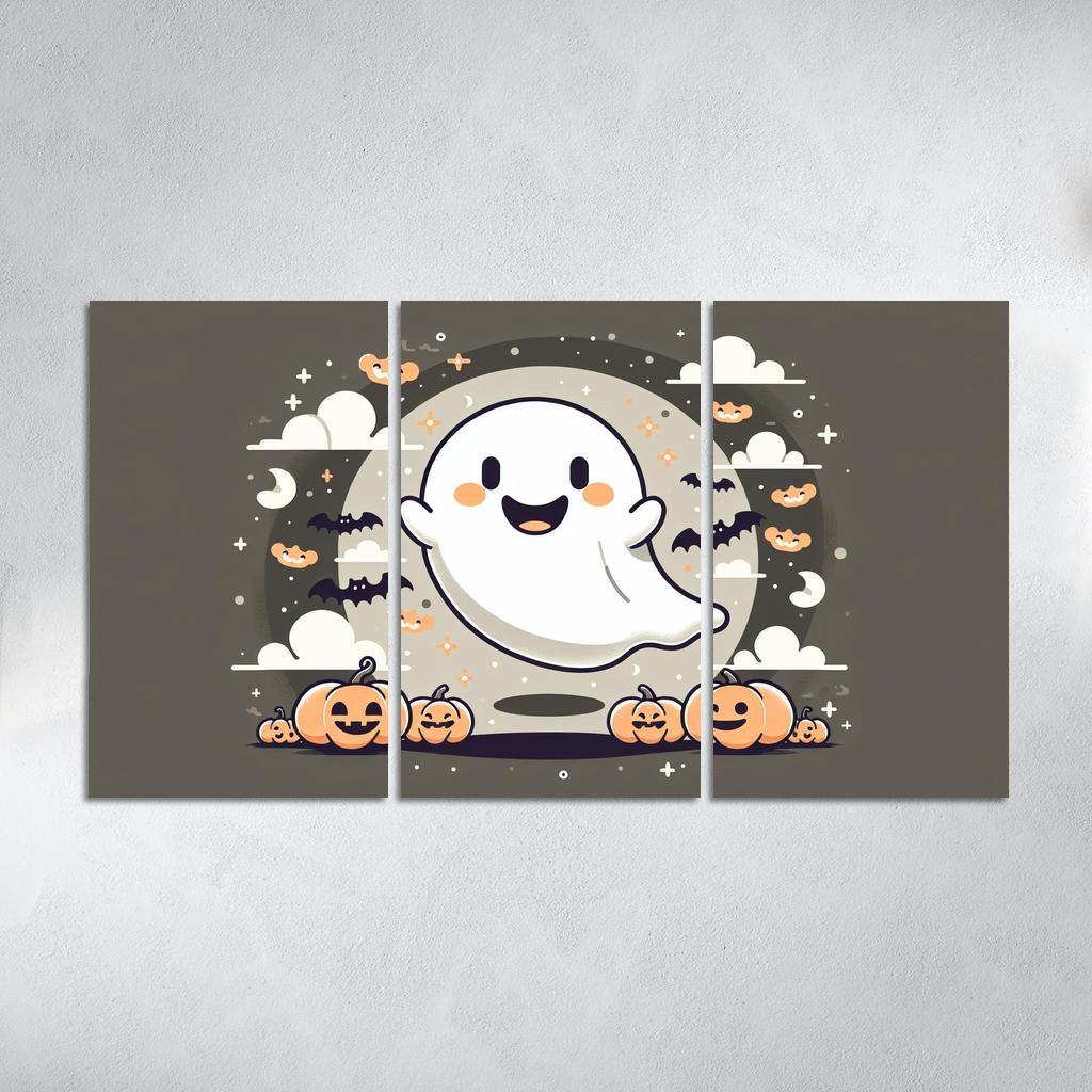 Giggling Ghost - Spooky Fun Framed Paintings