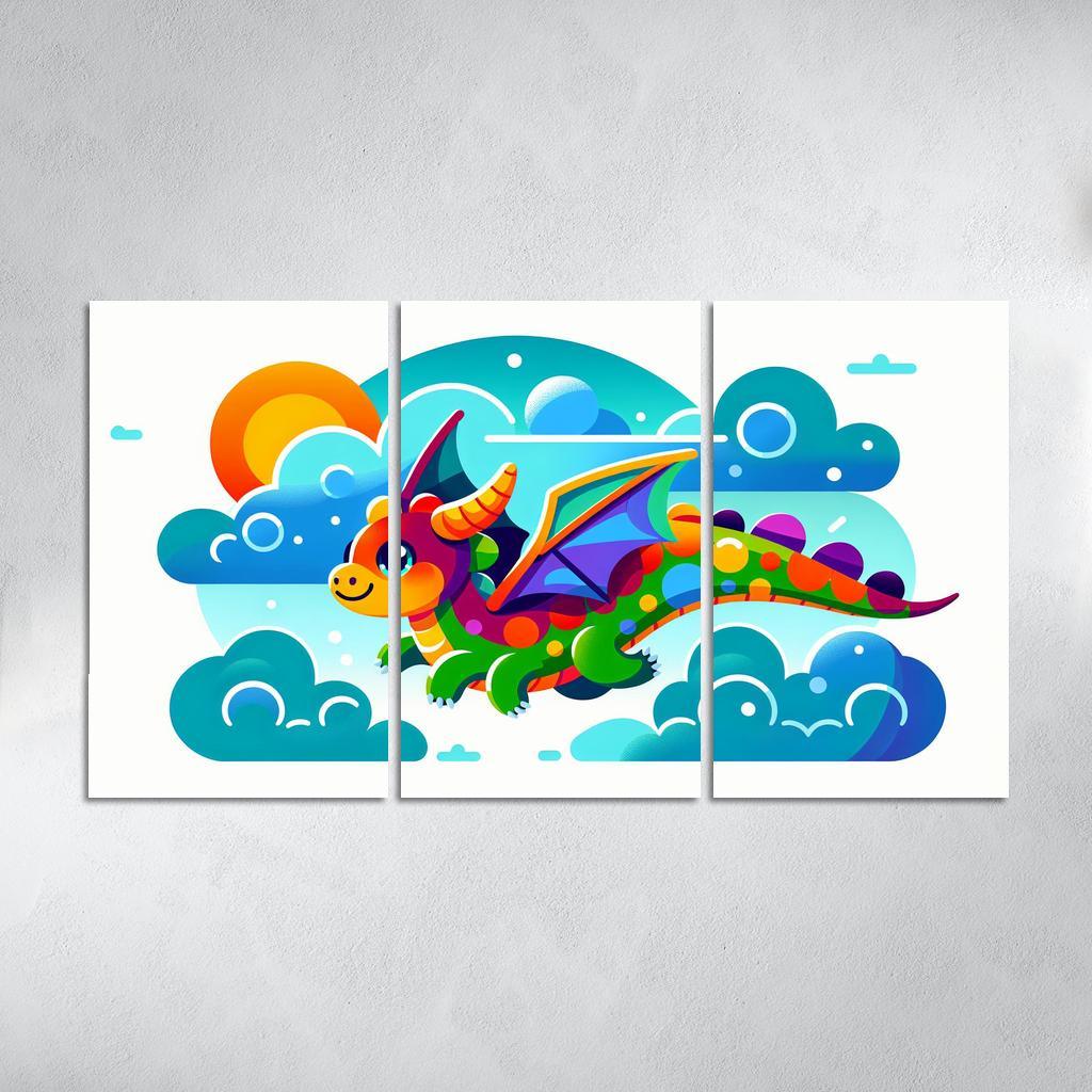 Dreamy Dragon - Adventure Decor Abstract Paintings Frame