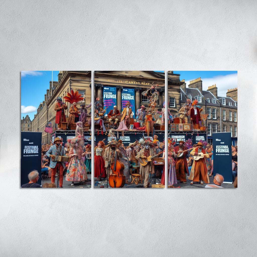 Edinburgh Festival Fringe Canvas Paintings Frame