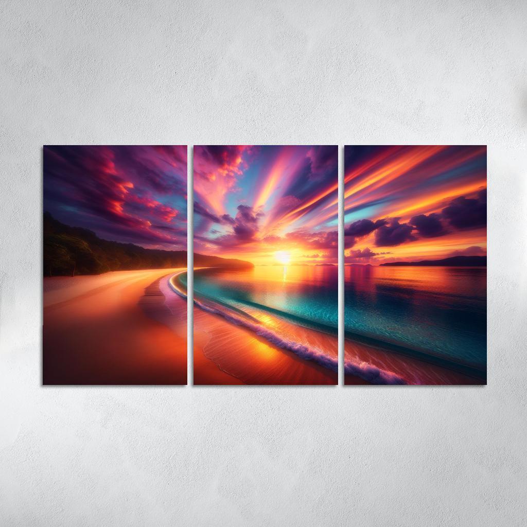 Sunrise Beach A New Day's Awakening Custom Paintings Frame
