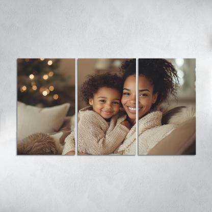 The Warmth Of Her Embrace A Mother's Comfort Canvas Paintings Frame