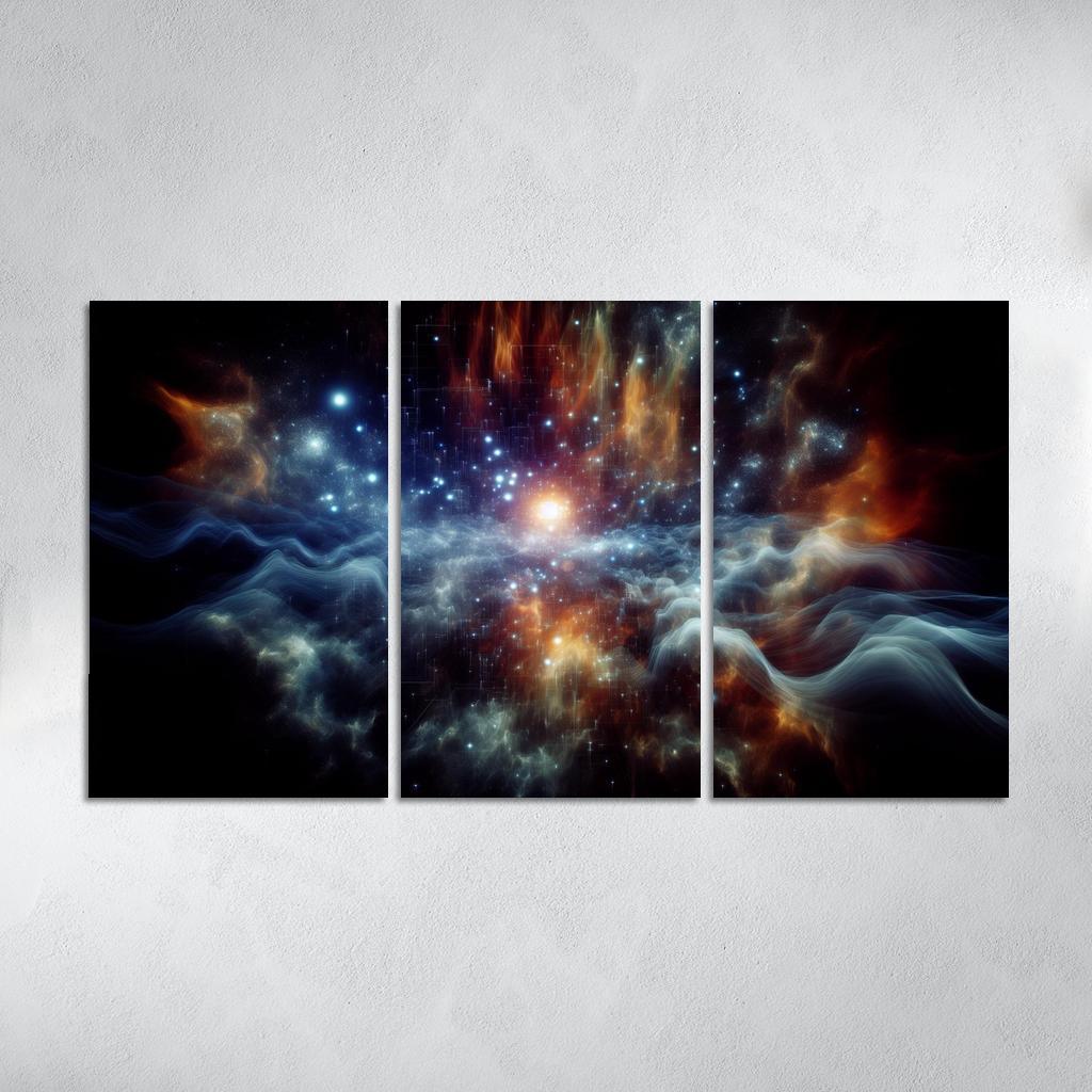 The Marvels Of Cosmic Background Radiation Abstract Paintings Frame