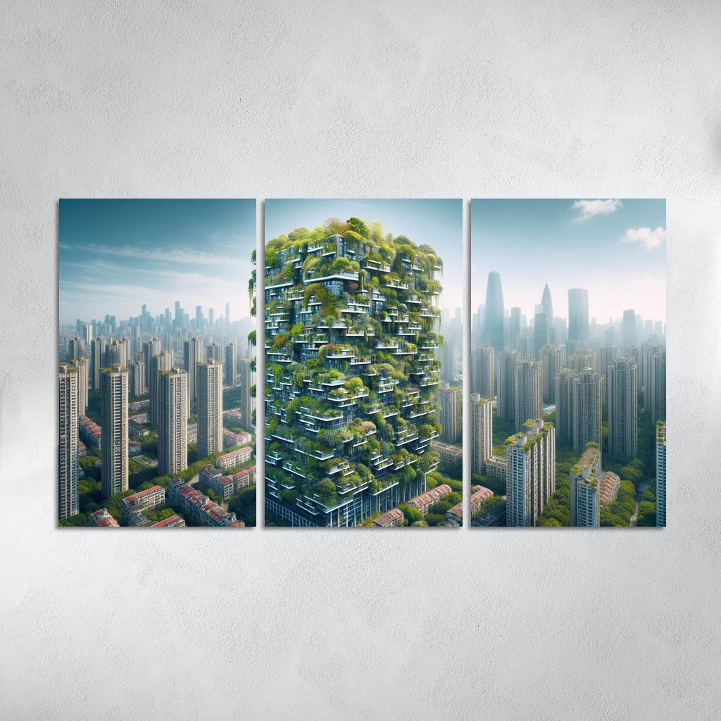 Vertical Forests Custom Paintings Frame