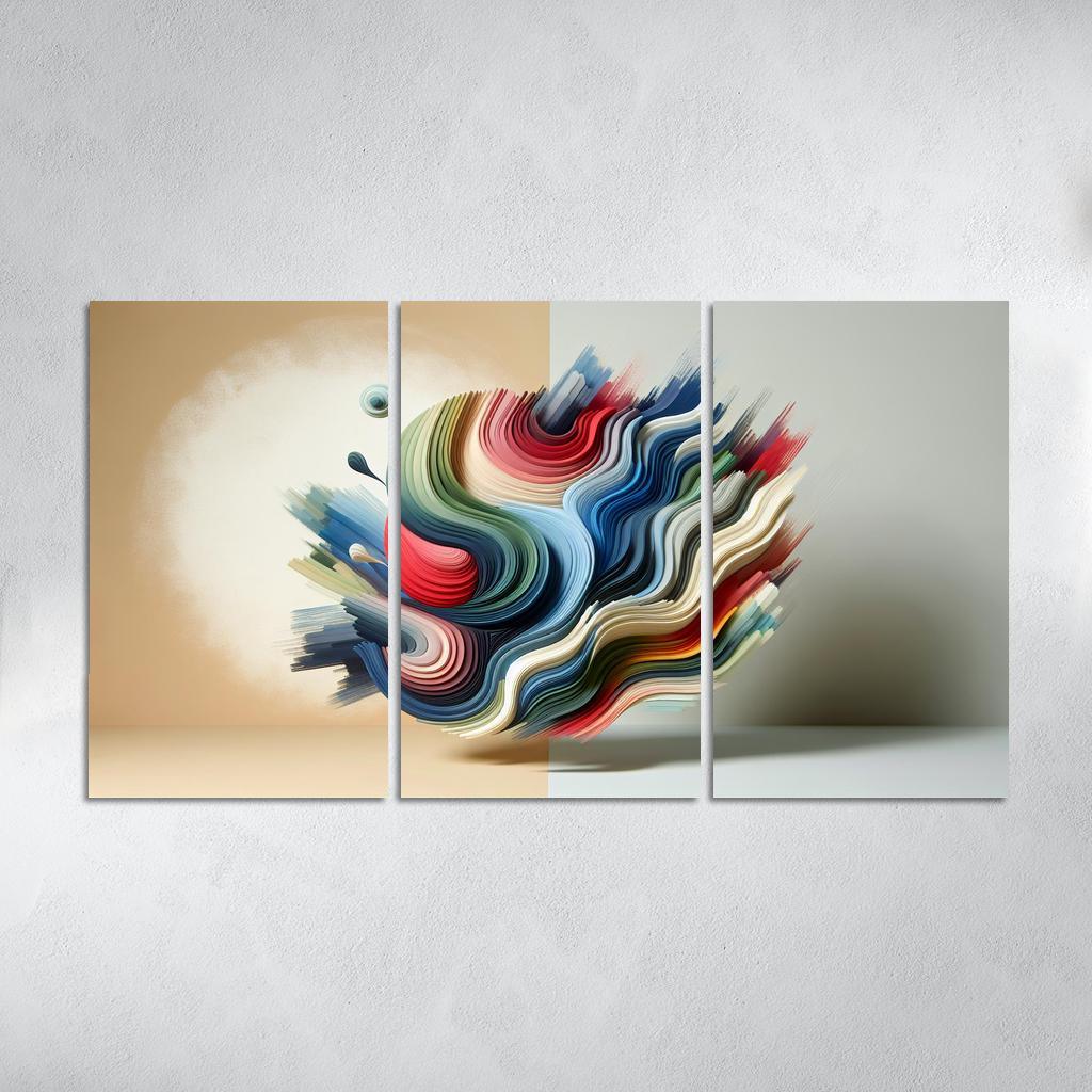 Luminous Acrylic Wall Art 3 Piece HD Canvas Wall Art-Original Frame