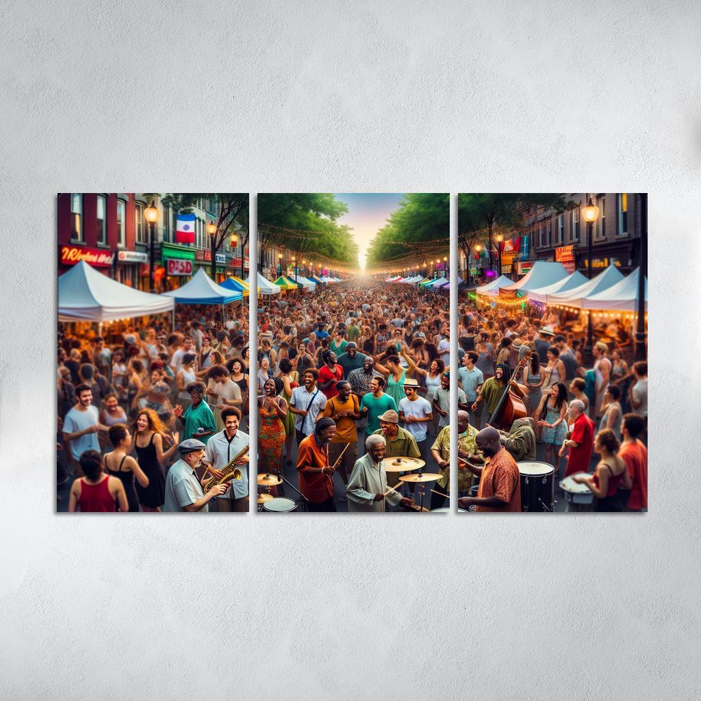 Montreal International Jazz Festival - Canada Modern Paintings Frame