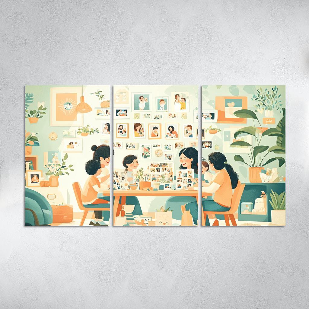 The Journey Of Motherhood Milestones And Memories Custom Paintings Frame