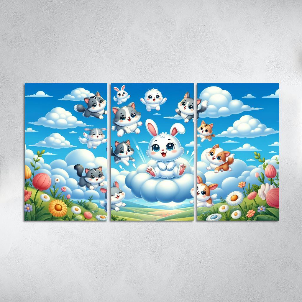Curious Cloud Critters Premium Artwork Frames