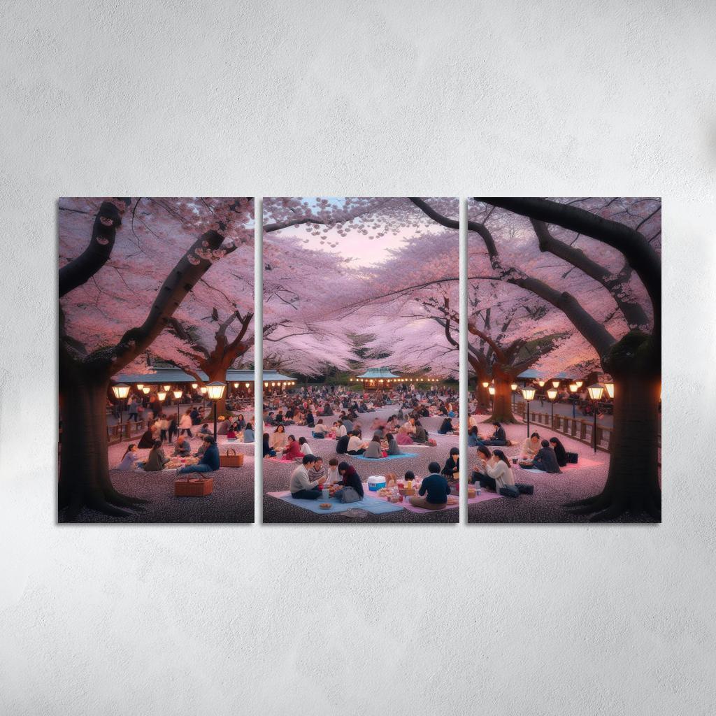 Cherry Blossom Festival - Japan Modern Paintings Frame