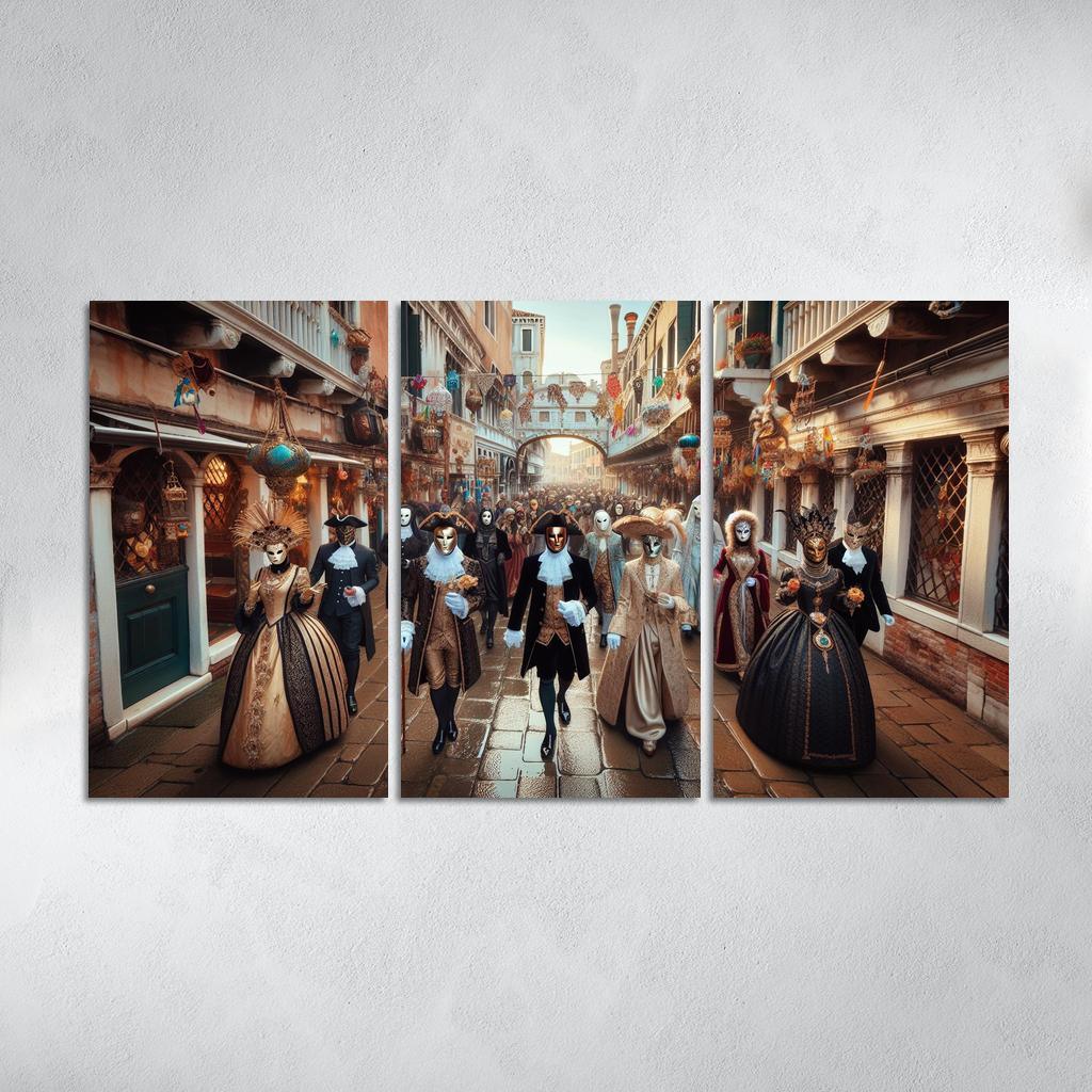 Venice Carnival Canvas Paintings Frame