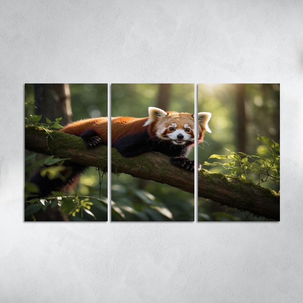 The Enigmatic Red Panda The Forest Dweller Framed Paintings