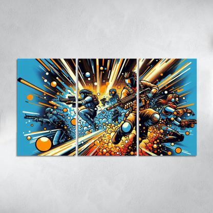 Dragon Ball Universe 3 Piece HD Canvas Wall Art-Original Frame