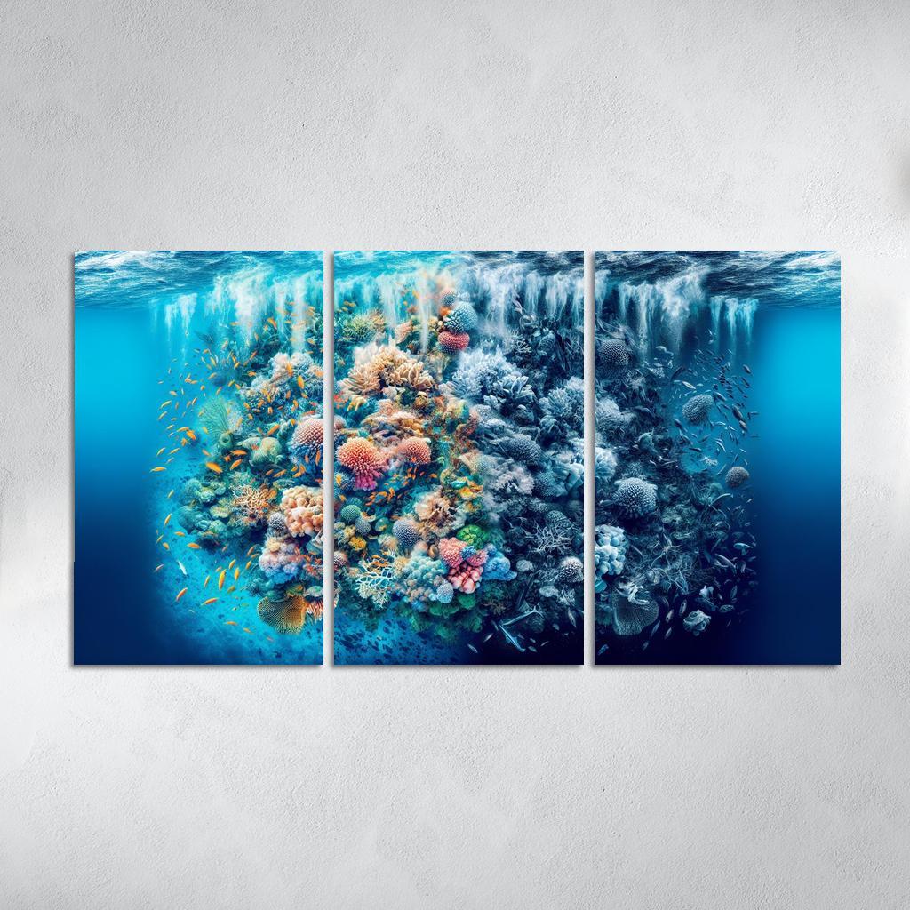 Ocean's Cry A Call To Protect Marine Life Custom Paintings Frame