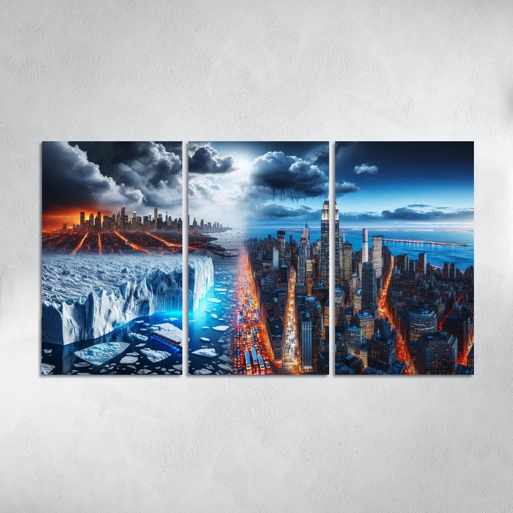 Sounding The Alarm Climate Crisis Awareness Custom Paintings Frame