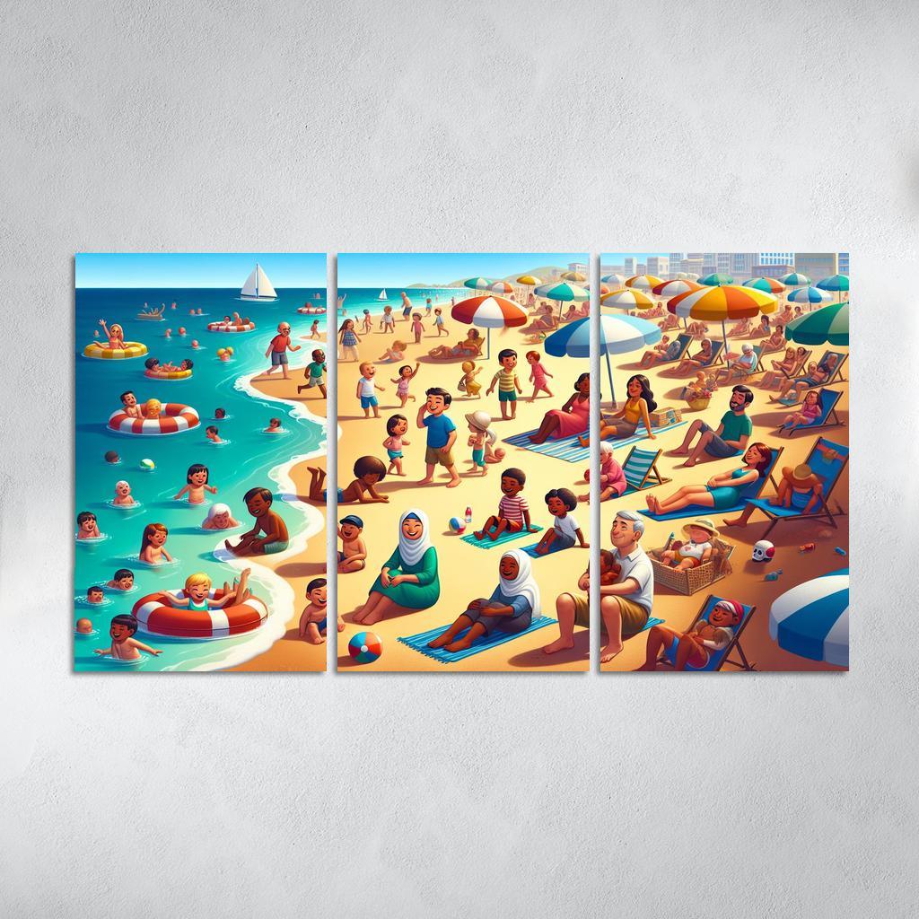 Sandy Haven Beach Premium Artwork Frames
