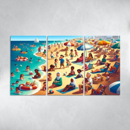 Sandy Haven Beach Premium Artwork Frames