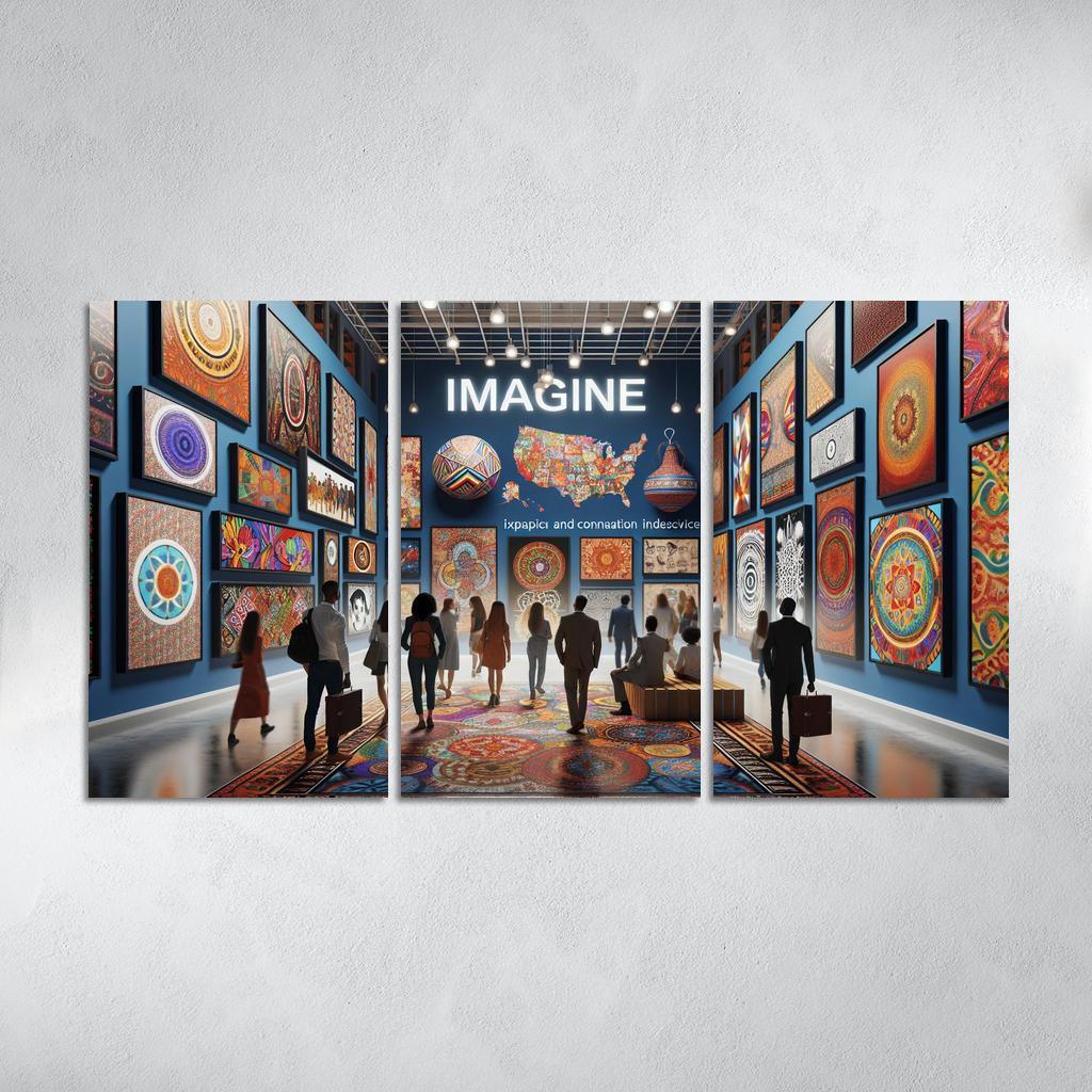 Bridging Cultures Artistic Expressions Of Unity Framed Paintings