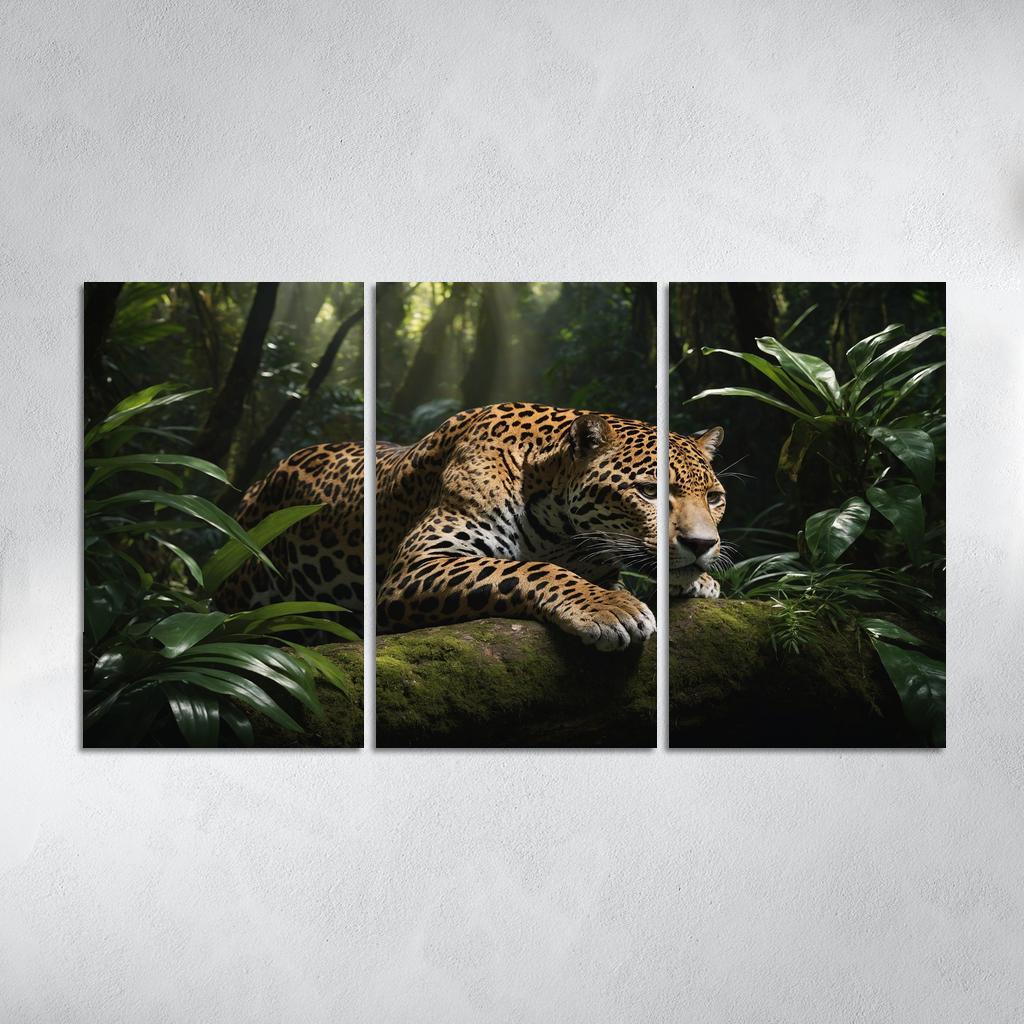 The Mighty Jaguar Stealthy Forest Predator Canvas Paintings Frame