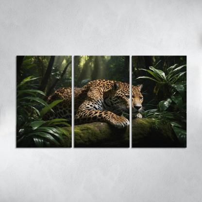 The Mighty Jaguar Stealthy Forest Predator Canvas Paintings Frame