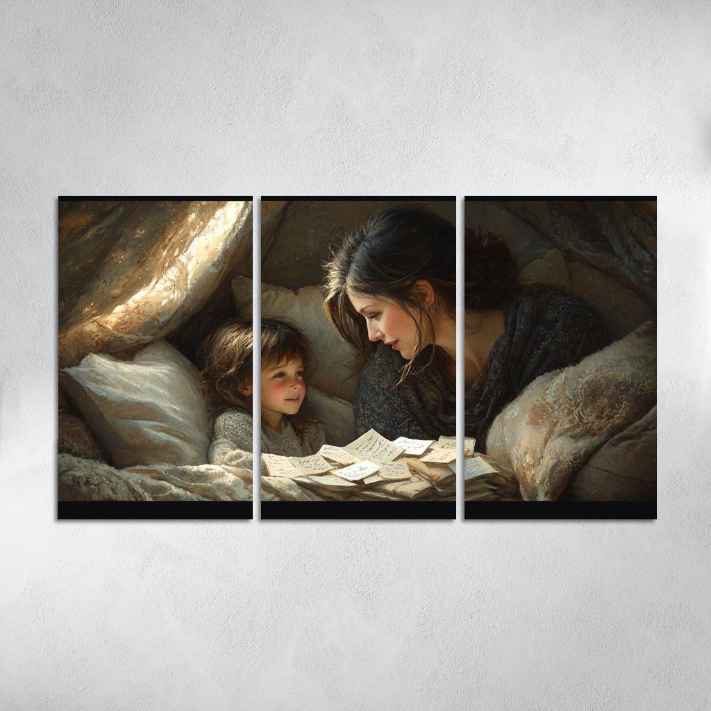 Whispers Of Love A Mothers Gentle Words Modern Paintings Frame