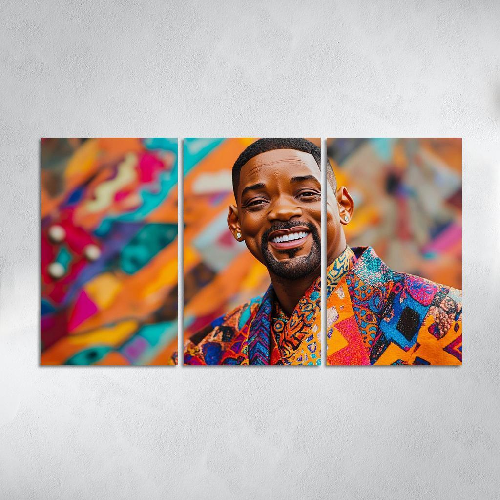 Will Smith Uniting Worlds With The Fresh Prince Charm Framed Paintings