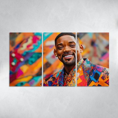 Will Smith Uniting Worlds With The Fresh Prince Charm Framed Paintings