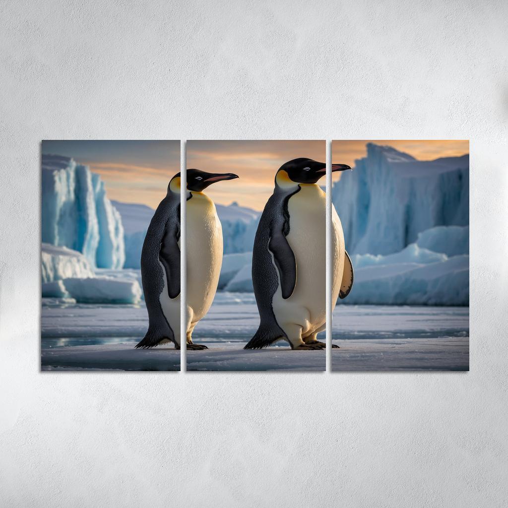 The Majestic Emperor Penguin King Of The Antarctic Modern Paintings Frame