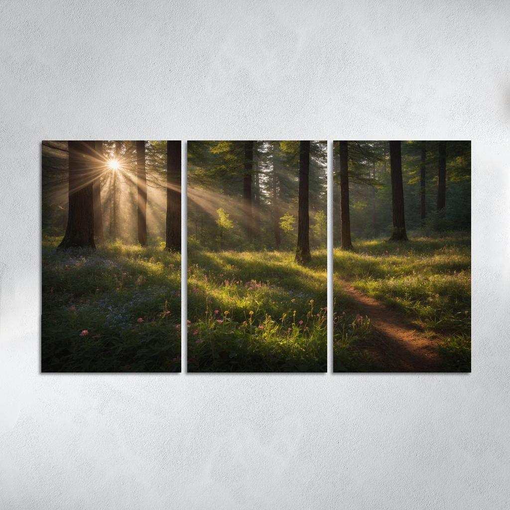 The Ethereal Glades Of Silverwood Modern Paintings Frame