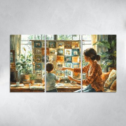 Threads Of Connection Weaving Memories Custom Paintings Frame
