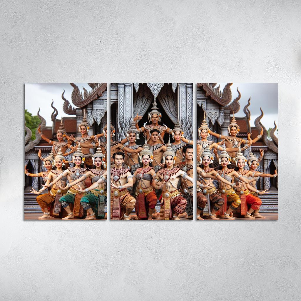 Khmer Dance The Grace Of Cambodia Modern Paintings Frame