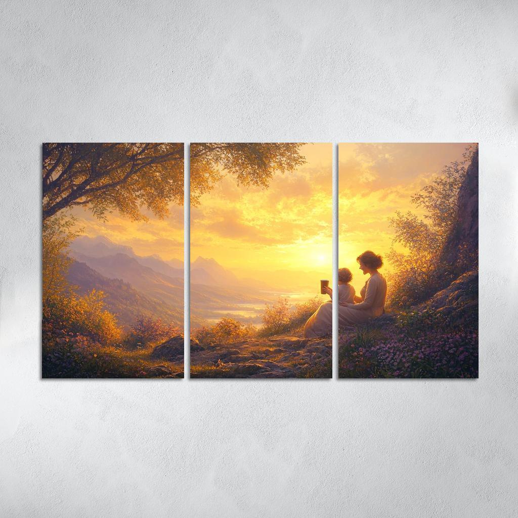 Sunrise Moments The Dawn Of Love Custom Paintings Frame