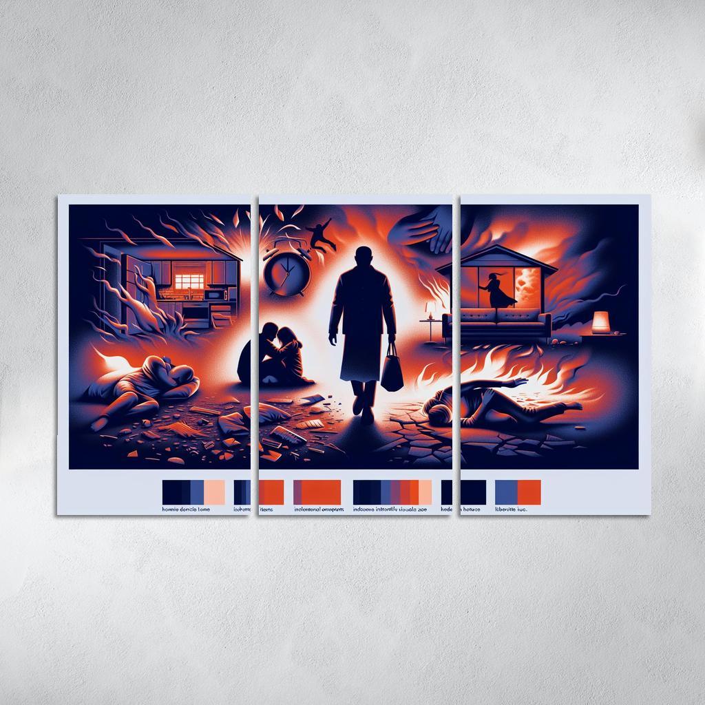 The Sound Of Silence Domestic Abuse Awareness Multi-panel Paintings