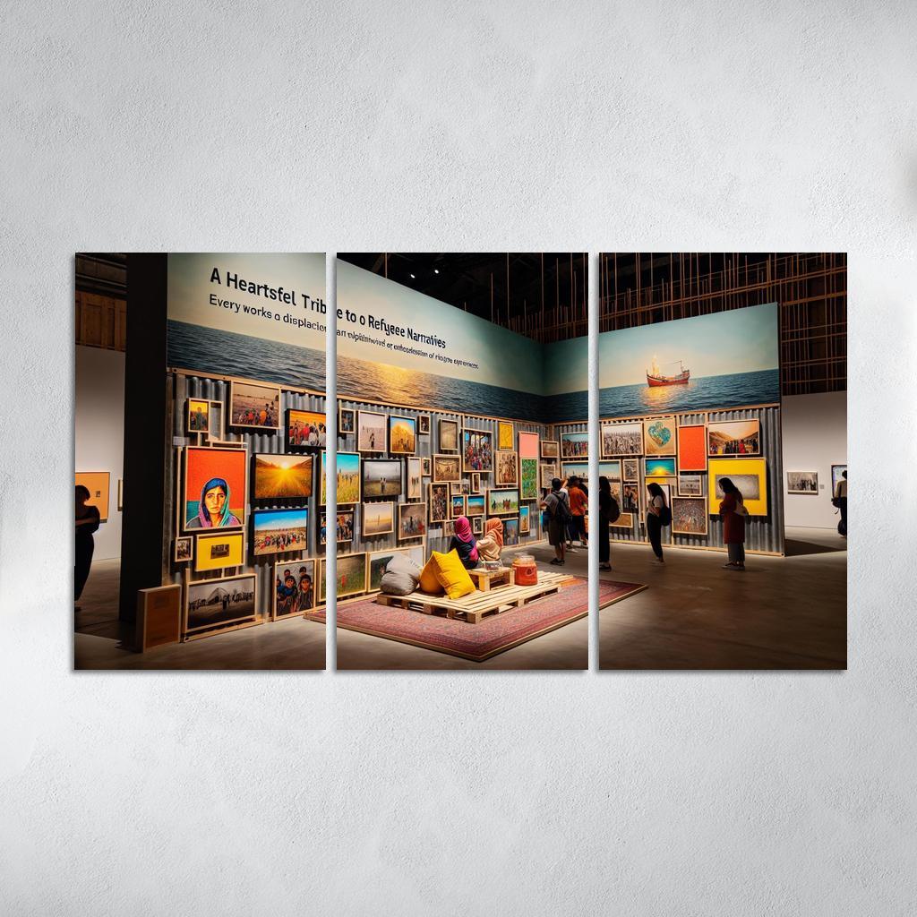 Reflections Of Resilience Art On Refugee Experiences Framed Paintings