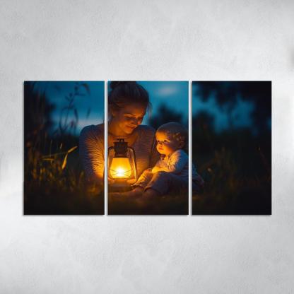 A Light In The Dark A Mothers Guiding Presence Canvas Paintings Frame