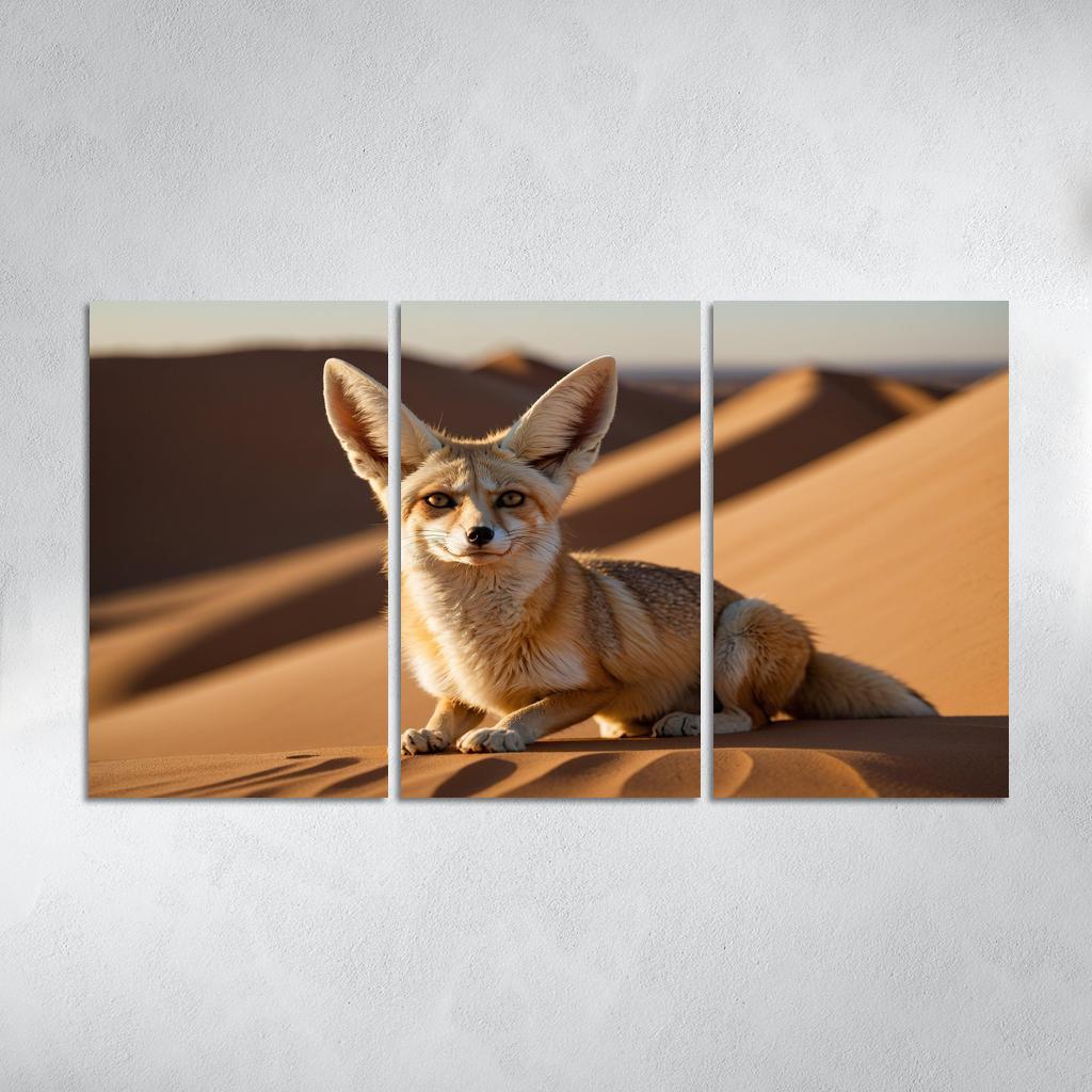 The Charming Fennec Fox Of The Desert Canvas Paintings Frame