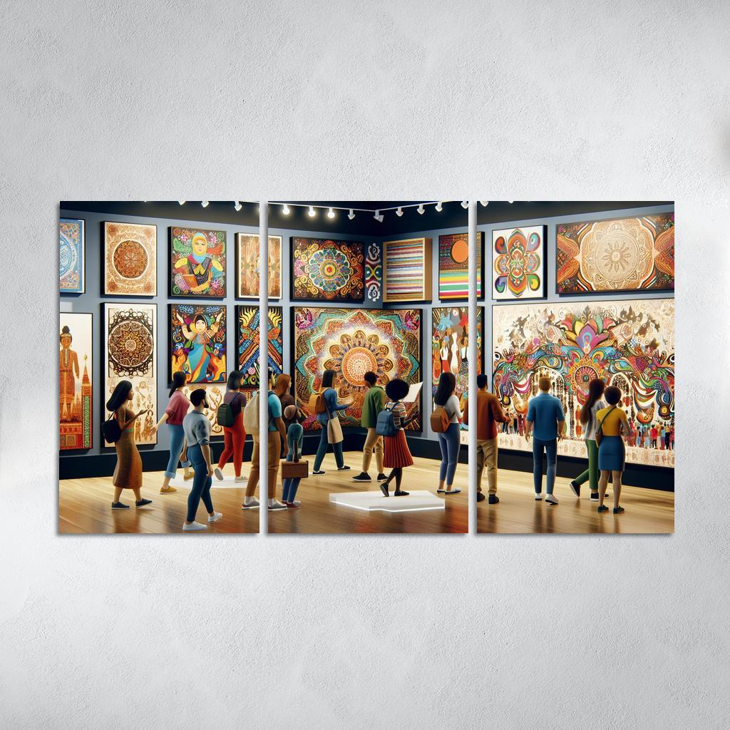 Bridging Cultures Artistic Expressions Of Unity Framed Paintings