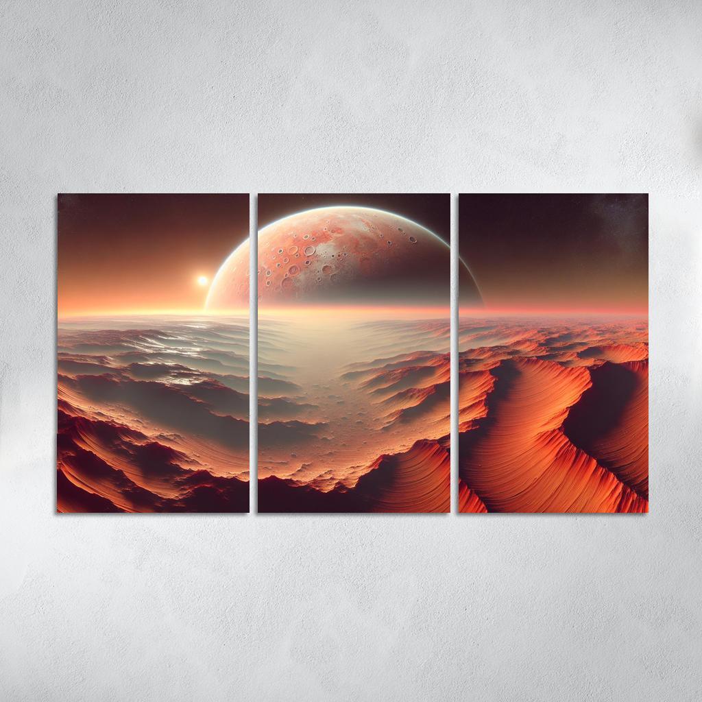 The Evolving Landscape Of Mars Abstract Paintings Frame