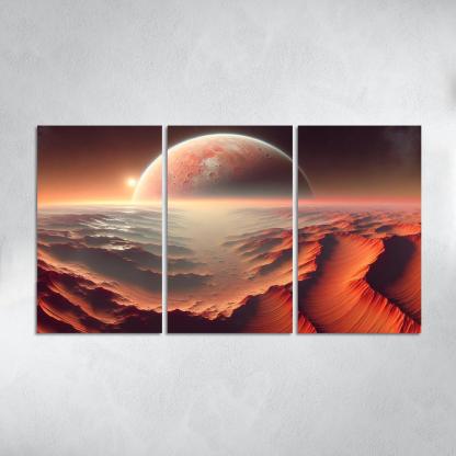 The Evolving Landscape Of Mars Abstract Paintings Frame