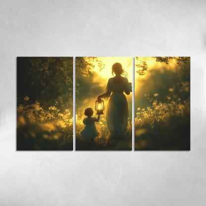 Shadows Of Love A Mothers Guiding Light Canvas Paintings Frame
