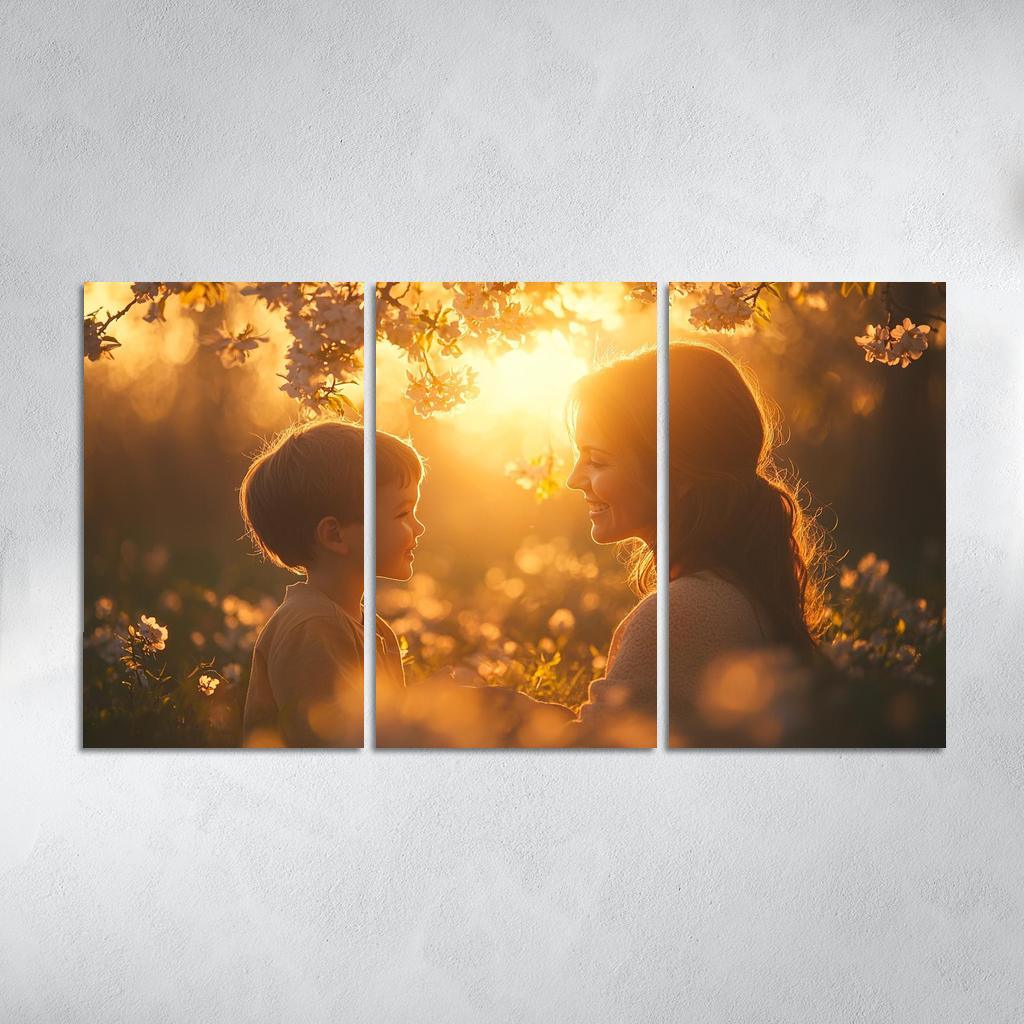 Heartstrings Of Connection A Mothers Unyielding Support Canvas Paintings Frame