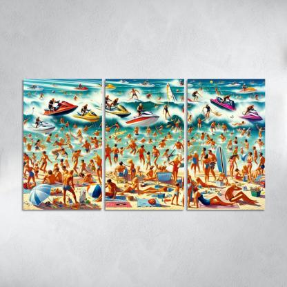 Adventure Cove Thrills On The Water Abstract Paintings Frame