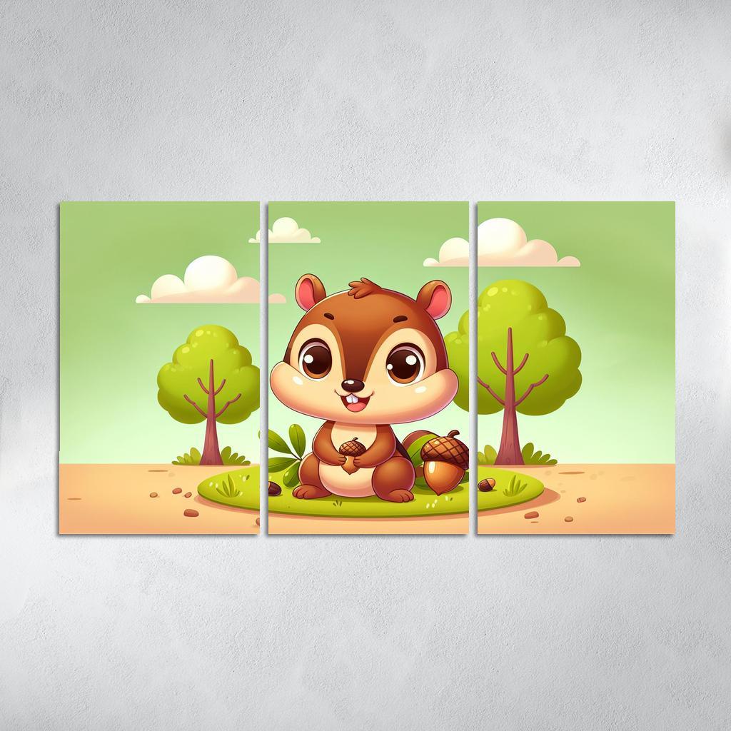 Charming Chipmunk - Nature's Delight Framed Paintings