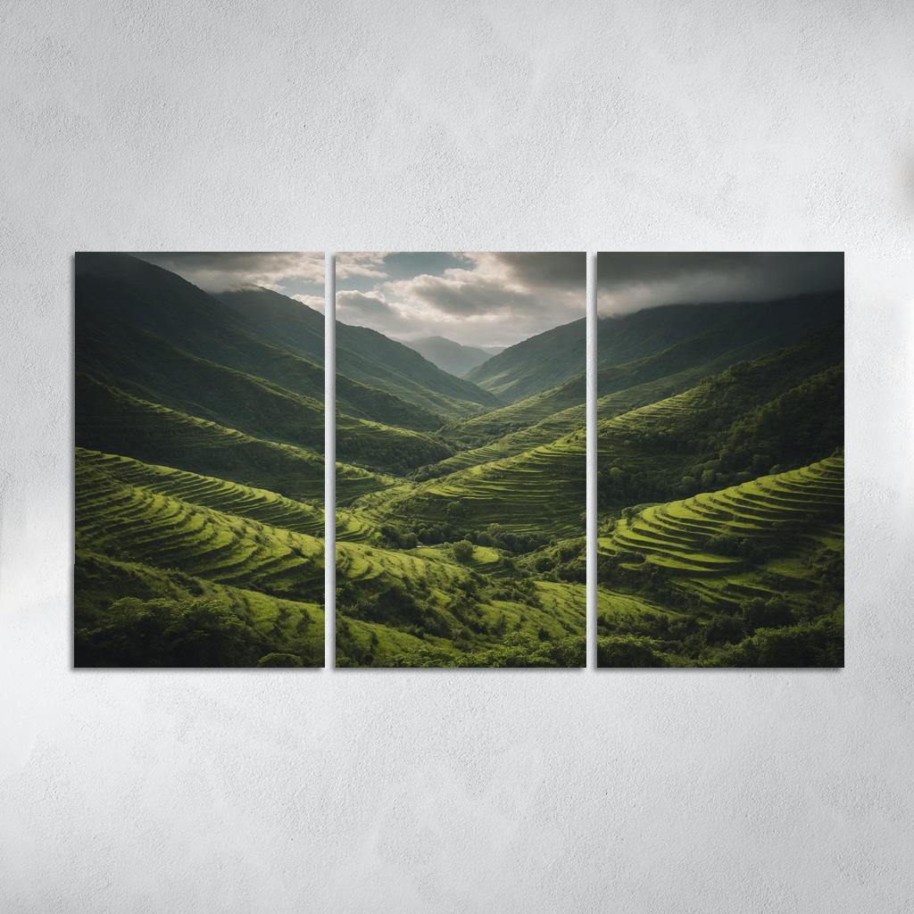 The Lush Terraces Of Emerald Green Art Trends