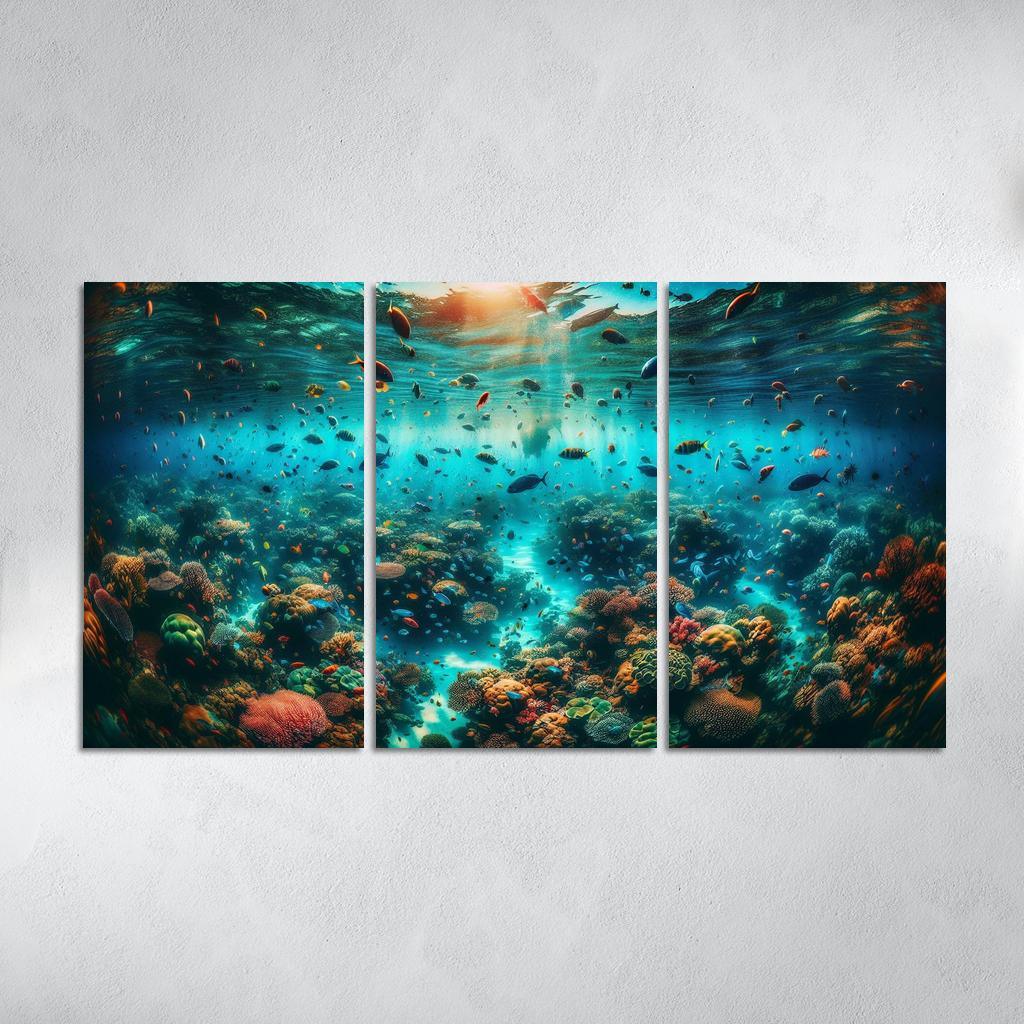 Coral Sanctuary Underwater Wonderland Custom Paintings Frame