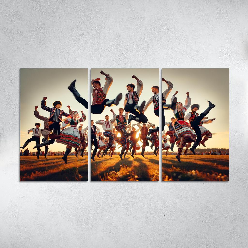Cossack Dance The Spirit Of The Ukraine Modern Paintings Frame