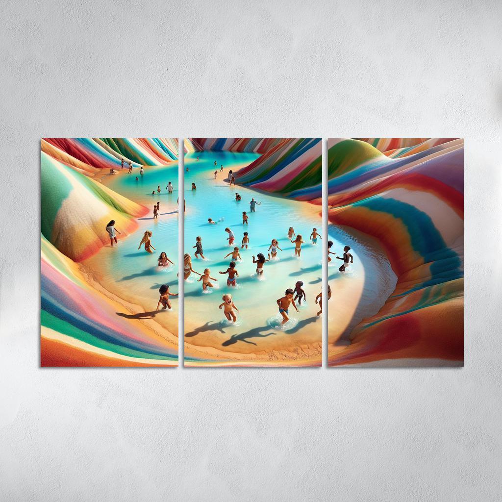 Lagoon Of Dreams Family Adventure Spot Premium Artwork Frames