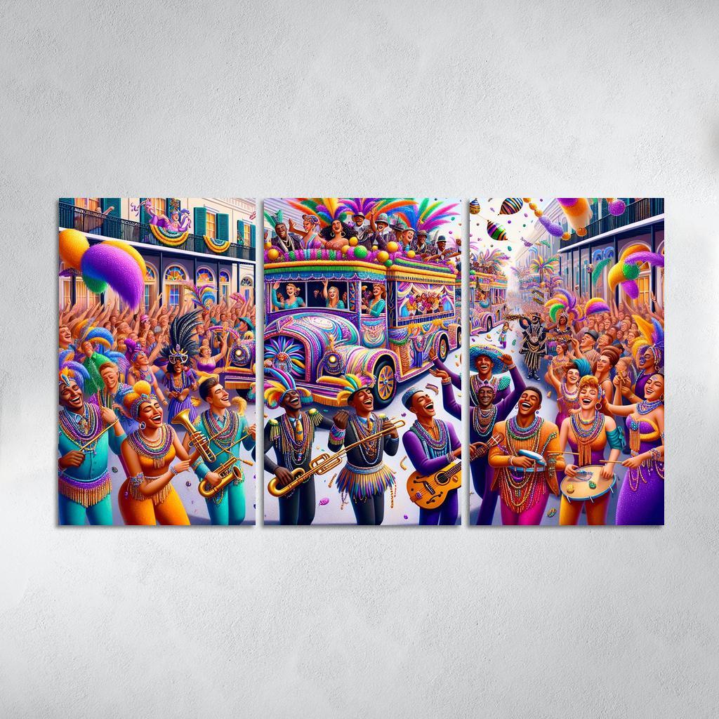 Mardi Gras - United States Modern Paintings Frame