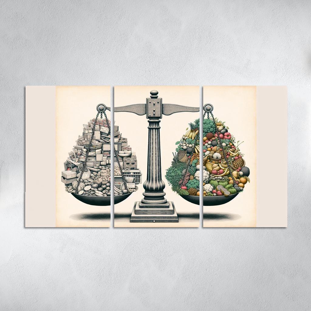 The Price Of Progress The Cost Of Consumerism Custom Paintings Frame